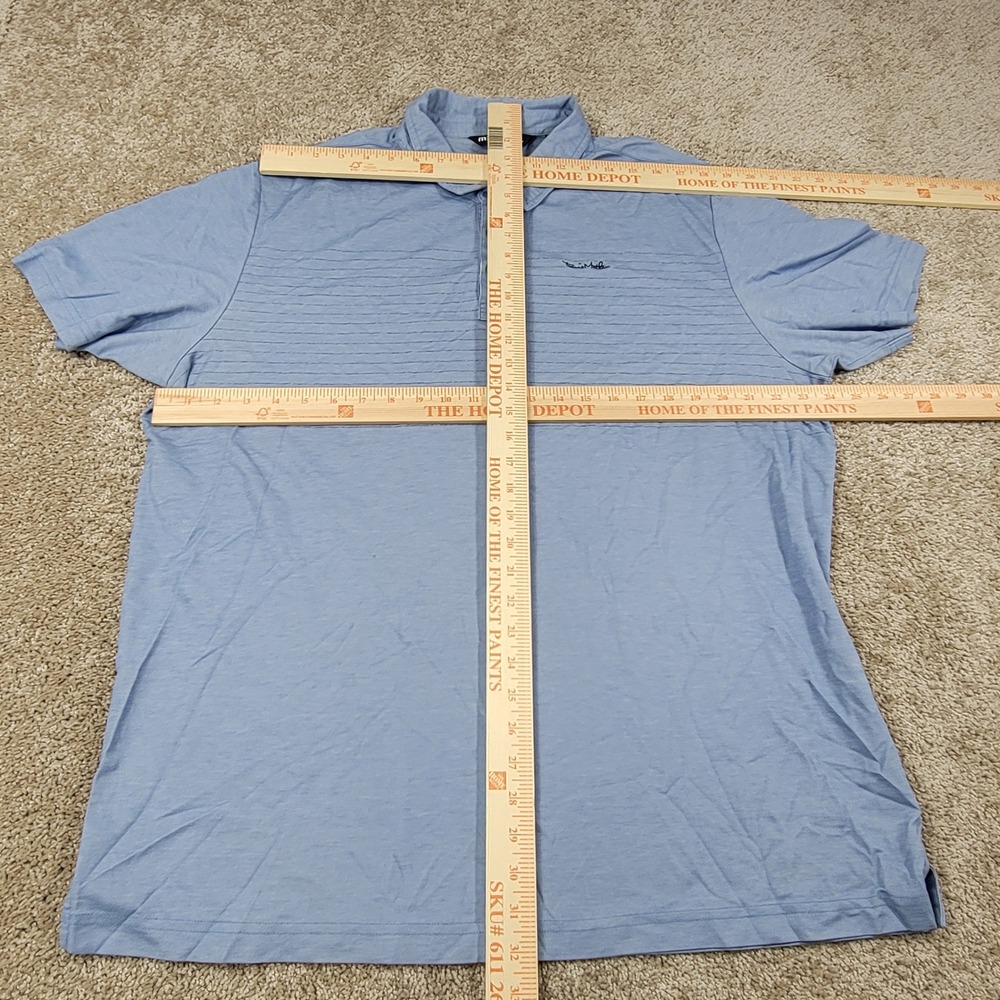 Travis Mathew Mens Light Blue Polo Shirt Short Sleeve Golf Casual Size XXL - Picture 4 of 6
